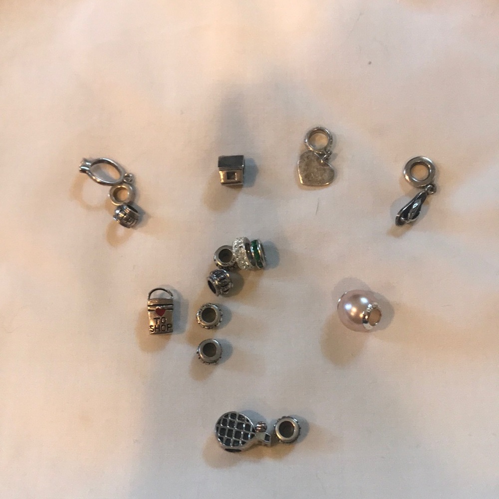 Pandora and similar charms and stoppers